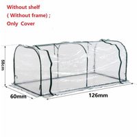 Wholesale Planters Pots X60X50CM Transparent PVC Tunnel Greenhouse Grow House Waterproof Anti UV Gardening Protect Plants Bracket Not Included