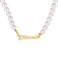 Wholesale Pearl Necklace Necklaces For Women Charms Letter Choker Fashion Jewelery Collier Femme Naszyjnik Pendant