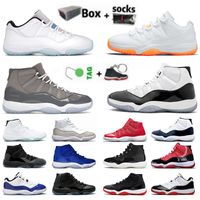 Wholesale Top Quality Jumpman s Basketball Shoes Mens Womens Pro Concord Bred High Space Jam Cool Grey Citrus Low Legend Blue Authentic Designer Sneakers Trainers With Box