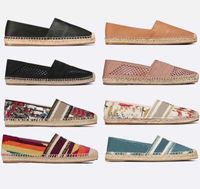 Wholesale Espadrilles Designers Shoes Luxury Sneakers Classics Loafers Canvas and Real Lambskin Shoe Rubber outsole D Embroidery