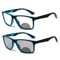 Wholesale Sunglasses Outdoor Transition Pochromic Square Frame Bifocal Reading Glasses For Men Women Sports Readers UV400 FML