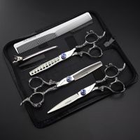 Wholesale Hair Scissors Inch Professional Barber Set Thinning Hairdressing Haircutting Tool Equipment Haircuts