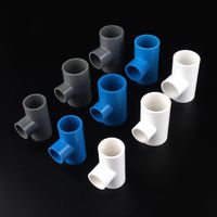 Wholesale Watering Equipments mm PVC Reducing Tee Connectors Home Garden Water Pipe Fittings White Blue Grey Way Connector