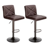 Wholesale WACO Bar Stools Crossover Backrest Design High Tools Type Adjustable Chair Disk Dining Counter Pub Chairs Coffee