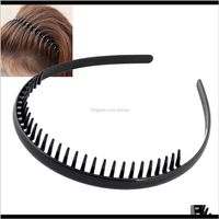 Wholesale Aessories Tools Products Drop Delivery Ns Mens Metal Toothed Sports Football Soer Hair Headband Alice Band Black R49 Rlp63