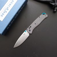 Wholesale Benchmade BM535 Bugout AXIS Folding Knife quot S90V Satin Plain Blade Carbon Fibre Handle Outdoor Jungle Hunting Camping EDC BM535 KNIVES