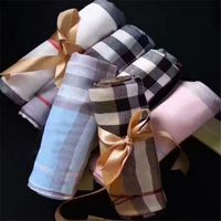Wholesale Luxury scarf Soft cotton yarn dyed classic spring summer scarves for men and women oversize cm RT8950