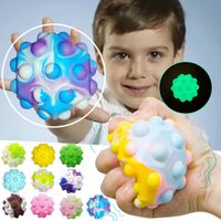 Wholesale DHL Bubble Dimple Favor D Ball Fidget Toy Decompression Finger Squeeze Toys for Kids Adult Family Interactive Sensory CN15