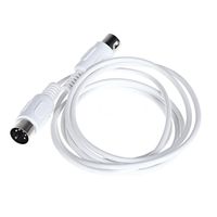 Wholesale Pin MIDI DIN PLUG Extension Cable Male To M FT White Audio Cables Connectors