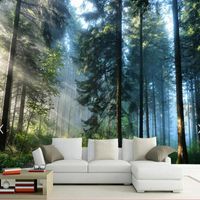 Wholesale Wallpapers d Sun Tree Wallpaper Walls HD Po Mural Washable wallpaper Home Decor Modern For KidsRoomLiving Room Contact Paper