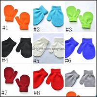 Wholesale Mittens Gloves Hats Scarves Fashion Aessories Baby Winter Warm Kids Knitted Boys Girls Anti Chaos Grabbing Mitten Student Scratch Candy C