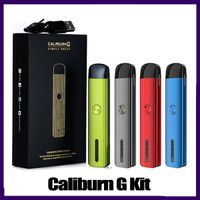 Wholesale Caliburn G Pod System Kit with mAh Built in Battery ml Top Fill Cartridge W MTL DTL Vape Pen Kit