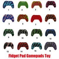 Wholesale New Fidget Pad Gamepads Toy Party Push Bubble Controller Fidgets Cube Hand Shank Game Controllers Joystick Finger Decompression Anxiety Toys