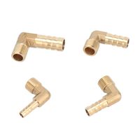 Wholesale Watering Equipments Gardening Pipe Joint mm To quot BSP Male Thread Copper Connector Hose Barb Fitting Elbow Quick Pc