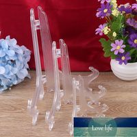 Wholesale 1pair Plastic Tea Display Stand Dish Rack Plate Bowl Picture Frame Photo Book Pedestal Holder Home Decoration