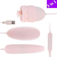 Wholesale Nxy Vibrators Tongue Vibrator Modes Usb in1 Vibrating Egg g Spot Massage Oral Licking Clitoris Stimulator Erotic Adults Sex Toys for Women