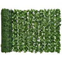 Wholesale Artificial Sweet Potato Leaf Privacy Fence Hedge Decoration Suitable For Outdoor Garden