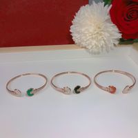 Wholesale Lady Designer Women Personality Amulette Sterling Silver Bracelets Bangles Jewelry Superior Quality Three color