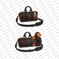 Wholesale M80118 Designer top end City XS Men bag knit puppet embroidered patch canvas MESSENGER Genuine Cowhide leather Male Shoulderbag handbag Purse Clutch M80201 M45652