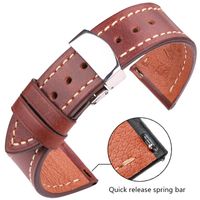 Wholesale Watch Bands Genuine Leather Watchband mm Women Men Vintage Cowhide Band Strap Belt Accessories Deployment Clasp