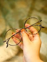 Wholesale 70 OFF Factory Promotion Blue Light Blocking Metal Glasses for Women Men Retro Round Clear Lens Eyeglasses