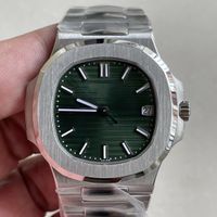 Wholesale 8 mm ultrathin case luxury men s watch green automatic movement stainless steel sapphire well waterproof top wristwatch diameter mm
