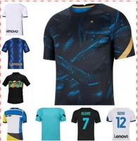 Wholesale 21 BARELLA DZEKO Mens Soccer Jerseys ERIKSEN SKRINIAR Home Blue Away White rd Black Football Shirt BROZOVIC ALEXIS VIDAL Short Sleeve