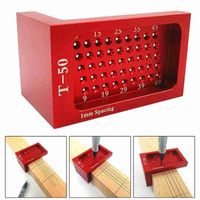 Wholesale Professional Hand Tool Sets T50 Woodworking Ruler Measuring T Type Scribe Mark Measurement Hole Scribing Drawing Marking Gauge Crossed out