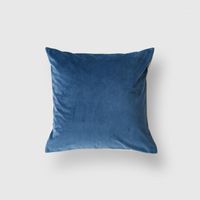 Wholesale Cushion Decorative Pillow Home Nordic Cushion Cover Teal Blue Velvet Decorative Pillows Living Room x45 Cojines Decor Yellow Pillowcases