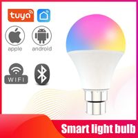 Wholesale Bulbs Tuya Smart Life Smart Wifi Bulb Dimming Light W RGBCW Voice Control Work With Amazon Alexa Google Home