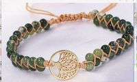 Wholesale Handmade natural stone bracelet African ladies loose multilayer beaded bracelets