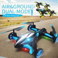 Wholesale 2 G RC Drone Air Ground Flying Car H23 Quadcopter with light One key Return Remote Control Drones Model Helicopter Toys