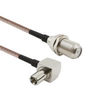 Wholesale OEM F Female Jack to TS9 Male Plug Right Angle Connector Antennas RG316 Coaxial Cable Pigtail Antenna TS9 F Adapter CM M Factory
