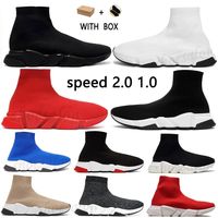 Wholesale 2021 Mens sock Casual shoes Platform womens women Sneakers speed Runner trainer Triple Black White Classic with Lace jogging walking outdoor fly boot fgb