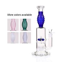 Wholesale Hookahs Windmill Water Glass Bong tall quot Gear Base oil rigs grenade shape pipe dab rig big heavy