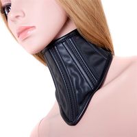 Wholesale Newest Charming PU Leather Neck Collar Sex Cosplay BDSM Delicate Neck Collars Rings Bondage Restraints Audlt Game Sex Toys