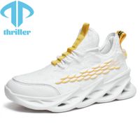 Wholesale THRILLER Men s Leisure Sports Shoes Breathable Durable Lightweight Running Tennis Fashion Walking Sh