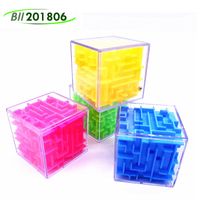 Wholesale Big CM D Cube Puzzle Maze Toy Hand Game Case Box Fun Brain Games Challenge Fidget Toys Balance Educational Toyes for children