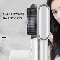 Wholesale Good Quality Hair Straightener Fast Heating Comb Curler Iron Classic Professional styler Hair Styling tool With Retail Box Ceramic Brush Curling Flat Irons H8901