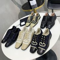 Wholesale Luxury Temperament Sexy Women Casual Shoes Designer Denim Fashion Outdoor Ladies Single Shoe Lace up Low heel Dance Shoes High Quality Leather Slip On Comfortable