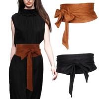 Wholesale Belts Deerskin Waistband For Women Corset Luxury Designer Brand Wide Girdle Self Tie Knot Wrap Waist Strap Mujer Dress