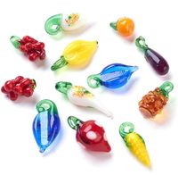 Wholesale Handmade Lampwork Glass Beads Vegetable Fruit Bead Loose Spacer For DIY Beaded Bracelet Earrings Jewelry Making