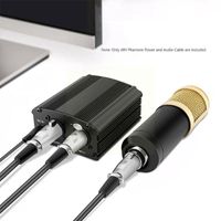 Wholesale Microphones For Bm Microphone v Phantom Power Supply With Adapter Xlr Audio Cable Condenser Micro Karaoke R2f4 N6Q8