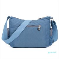 Wholesale Big Capacity Waterproof Nylon Hand Bags Crossbody Bags women High Quality Wide Shoulder Strap Messenger Female