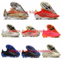 Wholesale 2021 X SPEEDFLOW FG Soccer Shoes Messi Mens Football Boots Escape Light RedCore BlackSolar Meteorite Pack Cleats Size US
