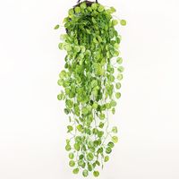 Wholesale Decorative Flowers Wreaths Cm Artificial Plants Green Leaves Vines Wedding Party Home Garden Fence Wall Hanging Decor Rattan Liana Garl