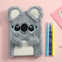 Wholesale Cartoon Koala Diary Book Cute Sloth Tie dye Fabric Book Cover Journal Notepads Student Girl Gift DWD13498