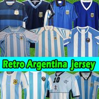 Wholesale Retro Soccer Jerseys Argentina Maradona Batistuta Crespo Messi Zanetti Men kids kits jersey football shirts