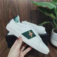 Wholesale 2022 Top Quality Mens Womens Shoe Snake Tiger Casual Genuine Leather Shoes Embroidery Classic Trainers Python Embroidered Lover Sneakers