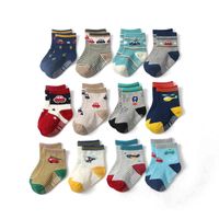 Wholesale Floor Non Slip Kids Anti Slip Character Cotton Socks Novelty Shoe Gifts Baby Boy Girl Slipper Child pair Year